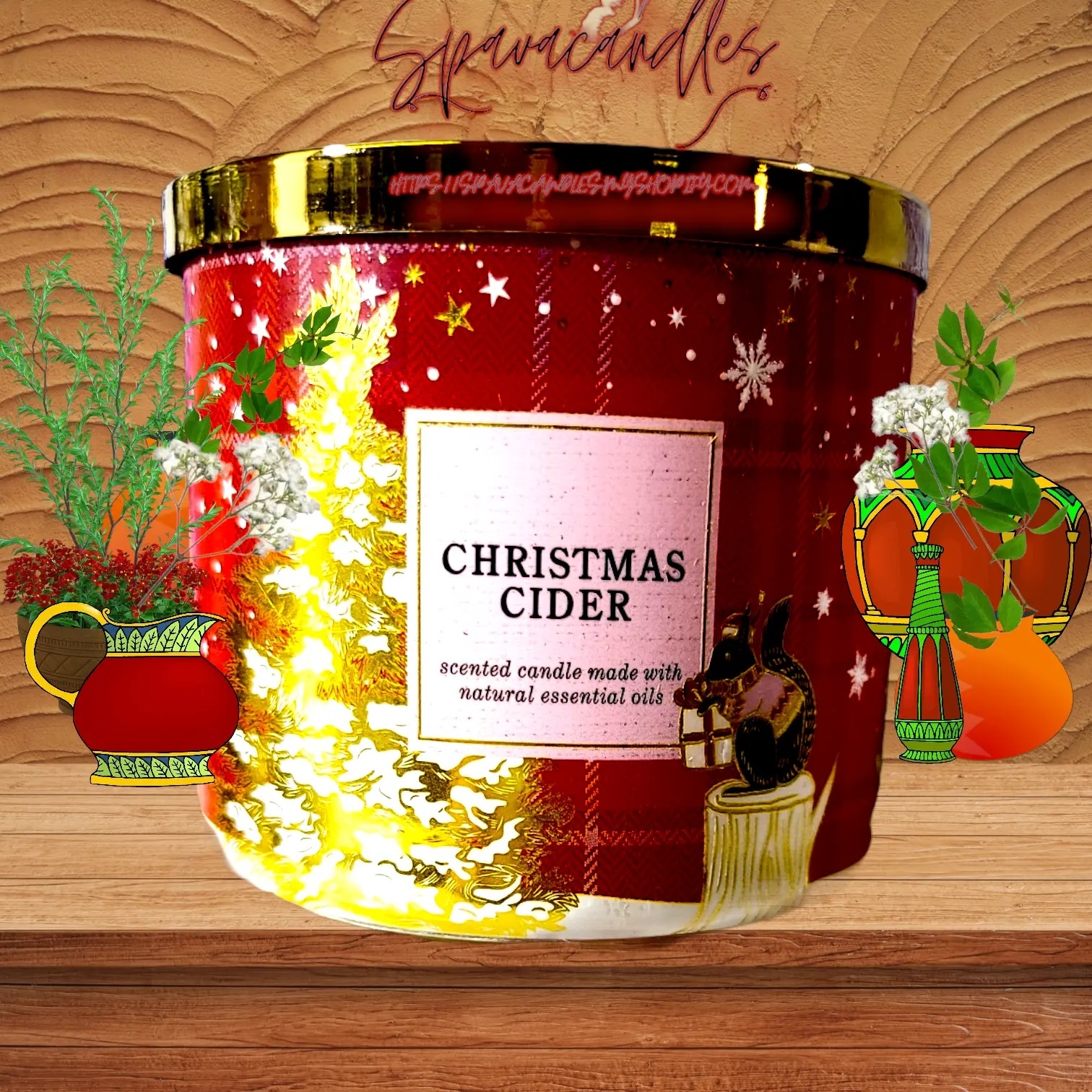 New Christmas Cider 3 Wick Candle 2022