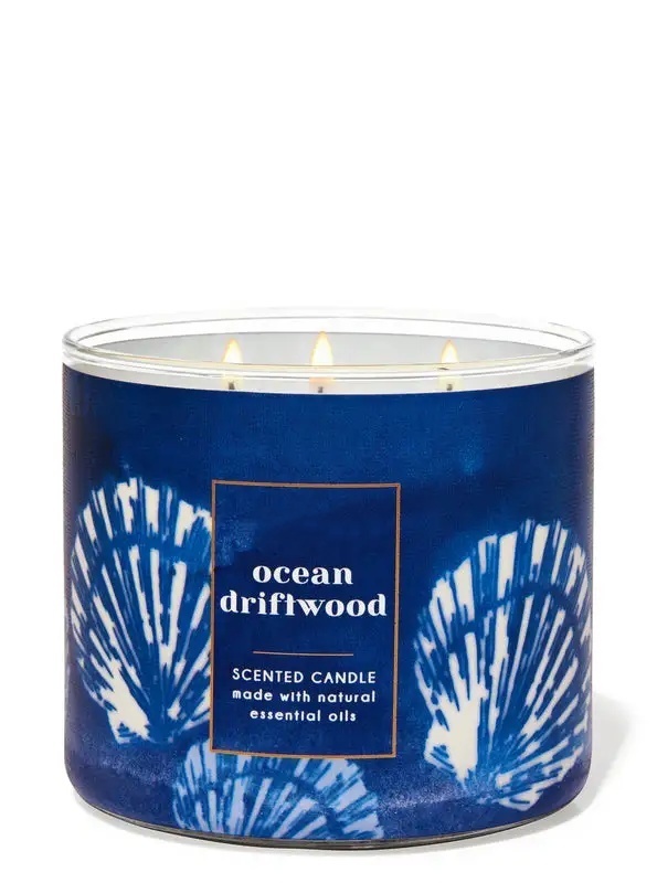 Ocean driftwood - candle / CLOUD /
