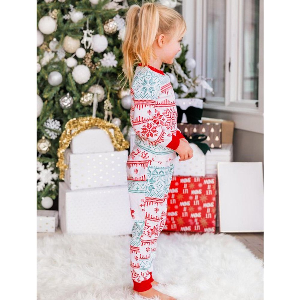 Christmas deer Snowflake Family Matching Pajama Set
