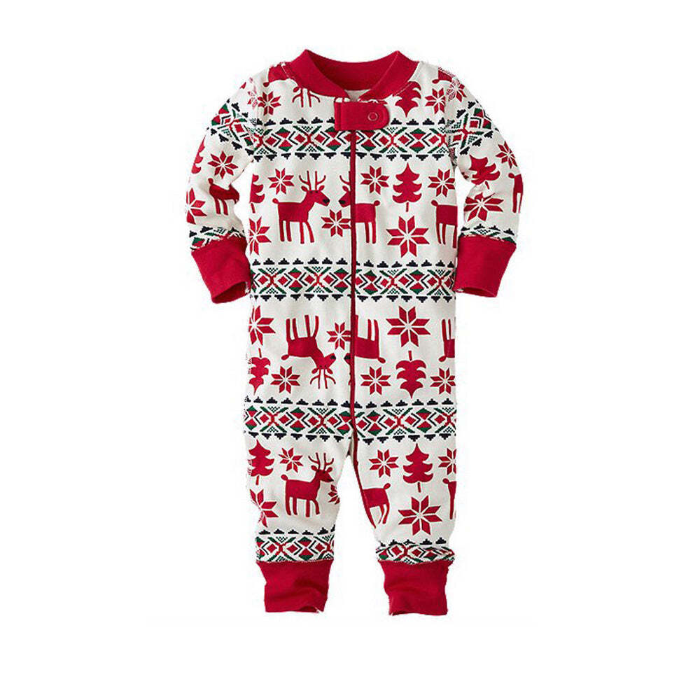 Christmas Deer Family Matching Jammies Set (with Pet's dog clothes)