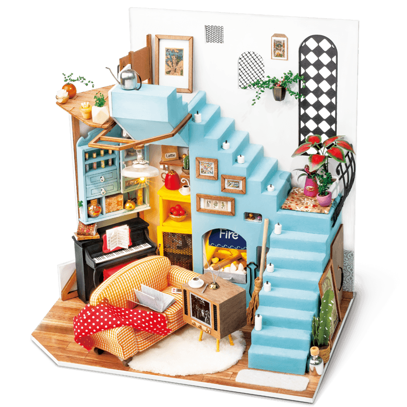 Rolife DIY Miniature Dollhouse - Joy's Peninsula Living Room DG141