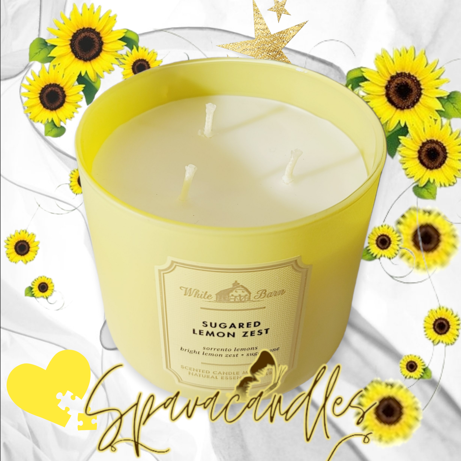 Sugared Lemon Zest 3 Wick Candle 2022 Online Outlet Store
